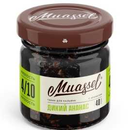 Табак для кальяна Muassel 4/10 Wild Pineapple Дикий ананас, 40 гр