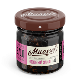 Табак для кальяна Muassel Strong 6/10 Розовый закат, 40 гр