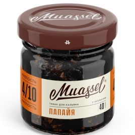 Табак для кальяна Muassel 4/10 Papaya Папайя, 40 гр
