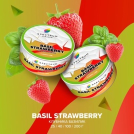 Табак для кальяна Spectrum Classic Basil Strawberry, 25 гр