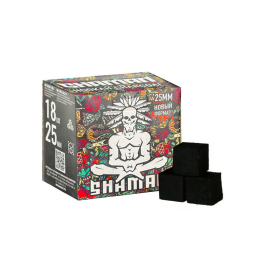 Уголь для кальяна Shaman размер 25 мм, 18 кубика