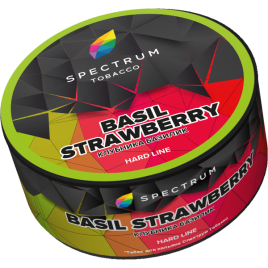Табак для кальяна Spectrum Hard Basil Strawberry, 100 гр