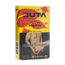 Табак д/кальяна Buta Gold вкус Тутти фрутти (TUTTI FRUTTI), 50 гр