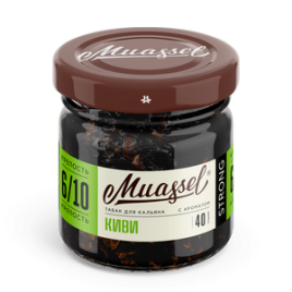 Табак для кальяна Muassel Strong 6/10 Kiwi Киви, 40 гр