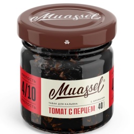 Табак для кальяна Muassel 4/10 Томат с перцем, 40 гр