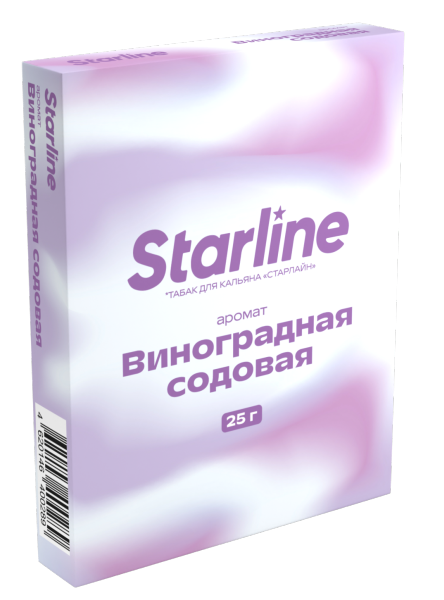Табак для кальяна STARLINE Виноградная содовая, 25 гр фото 1