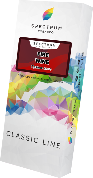 Табак для кальяна Spectrum Classic Fire Wine, 100 гр фото 1