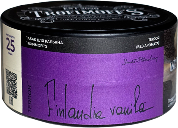 Табак для кальяна Trofimoff’s Terror Finlandia Vanila (Водка и ваниль), 25 гр фото 1