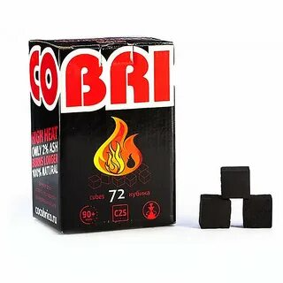 Уголь д/кальяна BRICO размер 25 мм, 72 кубика фото 1