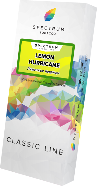 Табак для кальяна Spectrum Classic Lemon Hurricane, 100 гр фото 1