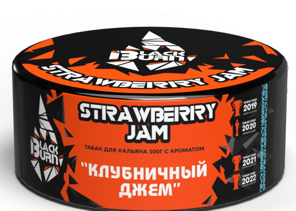 Табак для кальяна BlackBurn STRAWBERRY JAM, 100 гр фото 1
