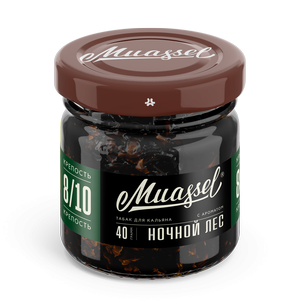 Табак для кальяна Muassel Extra Strong 8/10 Night Forest Ночной лес, 40 гр фото 1