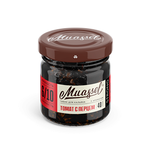 Табак для кальяна Muassel Strong 6/10 Томат с перцем, 40 гр фото 1
