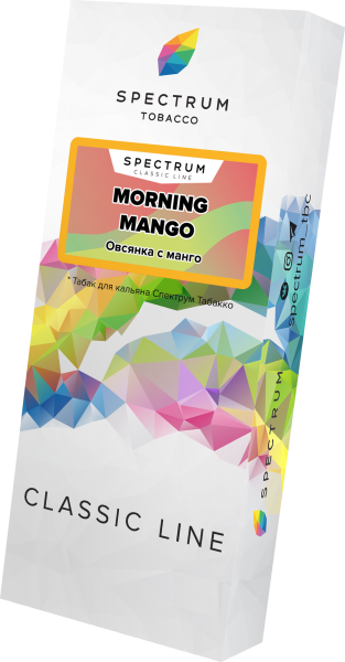 Табак для кальяна Spectrum Classic Morning Mango, 100 гр фото 1