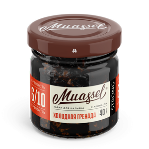 Табак для кальяна Muassel Strong 6/10 Cold Grenada Холодная гренада, 40 гр фото 1